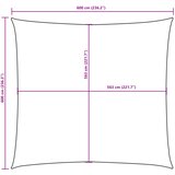  Jedro protiv sunca od tkanine četvrtasto 6 x 6 m tamnozeleno | shoptok.hr