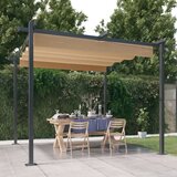 vidaXL vrtni paviljon z zložljivo streho 3x3 m taupe | Shoptok.si