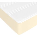  s oprugama i madracem krem 90 x 190 cm od umjetne kože | shoptok.hr