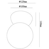 Ondaluce - Zidno svetlo ROCK 1xG9/7W/230V beton/bela | Eponuda.com