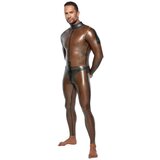 Latex Jumpsuit with Long Sleeves 2910454 Smoky Transparent XL u