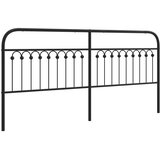  Metalno zamjensko uzglavlje crno 193 cm | shoptok.hr