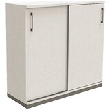 eurokraft pro P12 - Omara z drsnimi vrati, 2 polici/3 nivoji za fascikle, višina 1133 mm, ŠxG 1200 x 442 mm | Shoptok.si