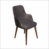 Arti trpezarijska stolica porto tamno siva-siva/orah 450x500x900 mm 775-092 Cene