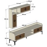 Hanah home tv polica samba blue Cene