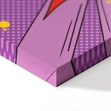  Slika - Comic Street Art (1-part) - Colorful Text on Vibrant Background 60x90 Na talijanskom platnu | shoptok.hr