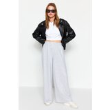 Trendyol Gray Thick Extra Wide Leg High Waist Knitted Sweatpants | shoptok.hr