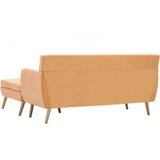 vidaXL Kutna garnitura s presvlakom od tkanine 171,5 x 138 x 81,5 cm narančasta | shoptok.hr