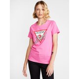 Guess Majice s kratkimi rokavi SS CN ICON TEE Rožnata | Shoptok.si