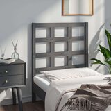  Posteljno vzglavje sivo 80,5x4x100 cm trdna borovina, (20684521) | Shoptok.si