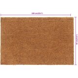  Otirač prirodni 65 x 100 cm čupavi od kokosovih vlakana | shoptok.hr