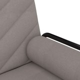  Raztegljiv kavč z naslonjali za roke taupe blago, (20697826) | Shoptok.si