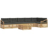 vidaXL Zunanja garnitura za sedenje 7 pcs Bela in antracit Poliester, (5000269971) | Shoptok.si