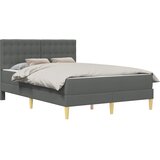  Okvir kreveta s madracem Tamno siva 160 x 200 cm tkanina | shoptok.hr