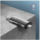 Axagon čitalec kartic sd in microsd usb-c + usb-a 3.2 | Shoptok.si