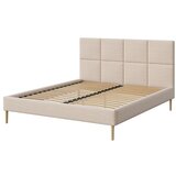 MESONICA Krem tapecirani bračni krevet s podnicom 180x200 cm Alano – | shoptok.hr