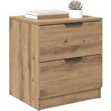 vidaXL Nočna omarica s predalom 2 pcs artisan hrast 45 x 39 x 50 cm | Shoptok.si