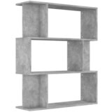 Furnova Knjižna omara/paravan betonsko siva 80x24x96 cm iverna plošča, (21950697) | Shoptok.si