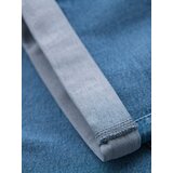Ombre Men's denim shorts with rolled up leg - light blue | shoptok.hr
