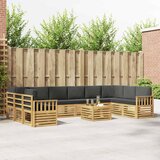  Set vanjskih sofa 8 kom. Bijela i Antracit Poliester | shoptok.hr