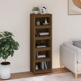 The Living Store Knjižna omara medeno rjava 50x35x154 cm trdna borovina - Knjižna Omara, (21437123) Cene