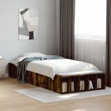 Maison Chic Posteljni okvir - Enojna postelja - Postelja za odrasle dimljeni hrast 90x190 cm inženirski les-J8584, (21759958) | Shoptok.si