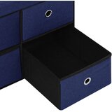  Sklopiva klupa za pohranu plava 76x38x38 cm od umjetnog platna | shoptok.hr