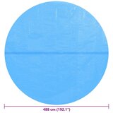  Okrugli plavi bazenski prekrivač od PE 488 cm | shoptok.hr