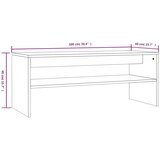  Stolić za kavu boja hrasta sonome 100x40x40cm konstruirano drvo | shoptok.hr
