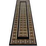 RugsX Preproge Tekač, tekač ALLURE 1968 Grški ključ, okvir 80x300 cm Črna | Shoptok.si