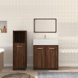 The Living Store Kopalniška garnitura 3-delna rjavi hrast inženirski les - Komplet Kopalniškega Pohištva, (21473737) | Shoptok.si
