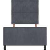 vidaXL Okvir kreveta tamno sivi 100x200 cm baršun | shoptok.hr