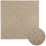 Tepih ZIZUR 120 x 120 cm s izgledom jute unutarnji i vanjski  Tepih ZIZUR 120 x 120 cm s izgledom jute unutarnji i vanjski Slike