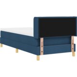 Box Spring krevet s madracem plave boje 90x200 cm tkanina | shoptok.hr