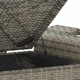  Vrtna klupa s jastukom siva 116 x 46 x 57 cm od poliratana | shoptok.hr