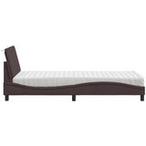  Postelja z vzmetnico temno rjava 80x200 cm blago, (5000022840) | Shoptok.si