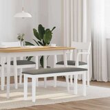  Klupa 110 cm bijela puna drvena guma | shoptok.hr
