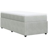 Box spring krevet s madracem svjetlosivi 100x200 cm baršunasti | shoptok.hr