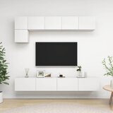  5-dijelni set TV ormarića bijeli od konstruiranog drva | shoptok.hr