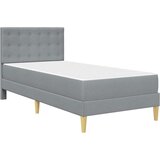  Okvir kreveta s madracem Svijetlo siva 90 x 200 cm tkanina - Svjetlosiva 90 x 200 cm | shoptok.hr