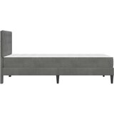  Okvir kreveta s madracem Tamno siva 90 x 190 cm Baršun | shoptok.hr