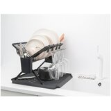 Brabantia Foldable Dish Drying Rack Large Dark Grey | shoptok.hr