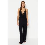 Trendyol Black Lace Detailed Knitted Jumpsuit | Shoptok.si