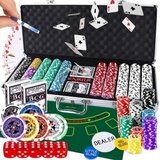  Retoo DR294 poker set 500 žetonov v aluminijastem kovčku Cene