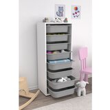 Hanah home Cara 8N - White, Grey WhiteGrey Multi Purpose Cabinet | ePonuda.com