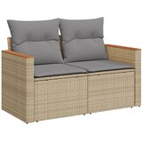  11-dijelni set vrtnih sofa s jastucima bež od poliratana | shoptok.hr