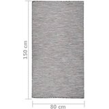  Vanjski tepih ravnog tkanja 80 x 150 cm smeđe-plava | shoptok.hr