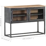 Komoda siva 100 x 30 x 70 cm od masivnog bagremovog drva | Eponuda.ba