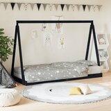 Maison Chic Otroški posteljni okvir - Otroški ležaj črn 80x200 cm trdna borovina-J2761, (21794203) | Shoptok.si