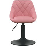 vidaXL Vrtljivi jedilni stoli 4 kosi roza žamet | Shoptok.si